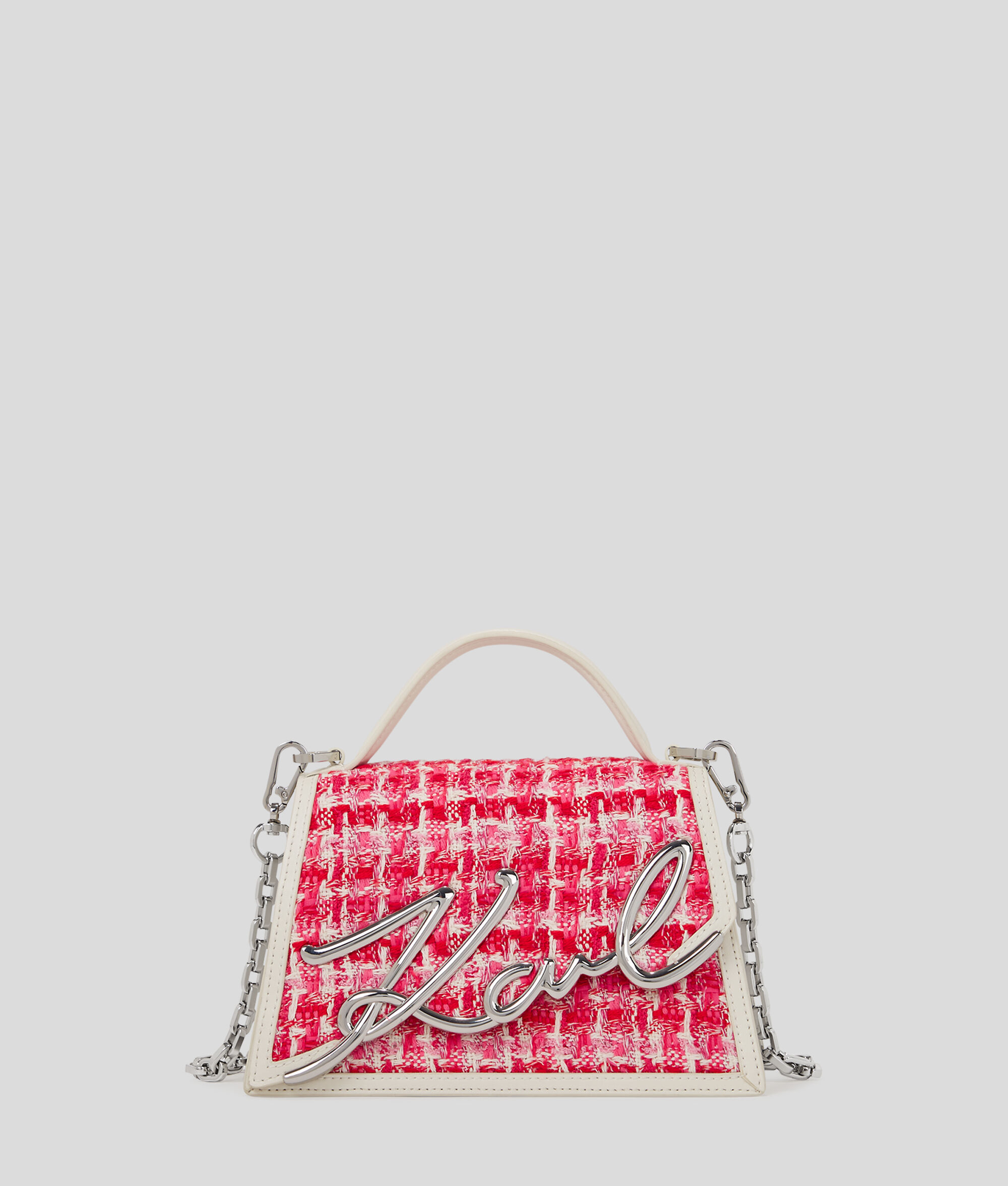 (image for) Unbeatable K/SIGNATURE SMALL BOUCLÉ CROSSBODY BAG